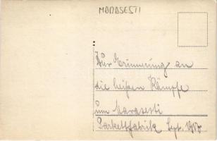 1917 Marasesti (Vrancea), Parkettfabrik / WWI military, parquet factory on fire. photo (EK)