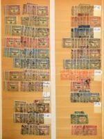 Hivatalos és portó készlet főként pecsételt bélyegekkel, 2 db A/4-es berakóban