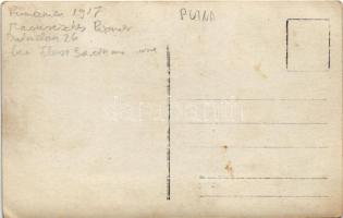 1917 Putna, WWI river Siret military pioneers. photo (EK)