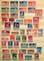 Maradék bélyegek az 1910-es évektől, 8 lapos, de jó minőségű + nagyobb, de gyenge minőségű berakóban