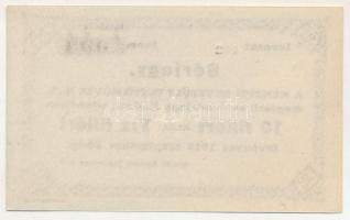 1919. Budapest 10f "Nemzeti Egyesült Textilművek R.T. - Bérjegy" T:AU
Adamo BUC-188.1.2