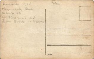 1917 Putna, WWI military, demolished bridge. photo (EB)