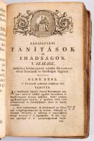 Szikszai György: Keresztyéni tanítások, és imádságok. [1795]. Negyedik kiadás. Félvászon kötés, javított gerinc, címlap hiányzik, metszettel, viseltes állapotban.