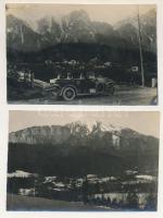 Predeál, Predeal - 2 db RÉGI fotós képeslap: Bucsecs-hegység / 2 pre-1945 photo postcards: Muntii Bucegi
