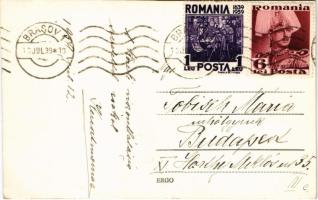 1939 Brassó, Kronstadt, Brasov; Fekete templom és torony / church, tower. photo (vágott / cut)