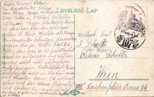 1916 Késmárk, Kezmarok; Evangélikus templom. Reiner Miklós kiadása / Lutheran church + "Tábori ...