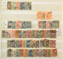 Magyar gyűjtemény a Krajcárosoktól az 1970-es évekig, benne sorok, blokkok is, 32 lapos, A/4-es berakóban