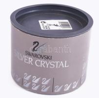 Üveg szitakötő szobor, hibátlan, tartójában, m:7,5 cm