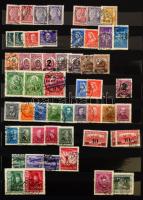 Magyar tétel a Krajcárosoktól a II. infláció időszakáig, hozzá többpéldányos bélyegek az 1940-50-es ...