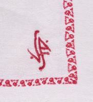 15 darab régi szalvéta, ölterítő, közte monogramos