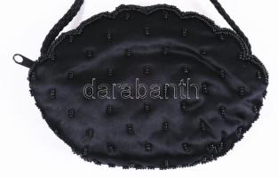 Gyöngyfűzött női kistáska, h: 16 cm
