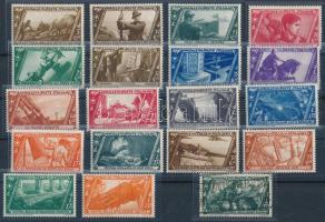 1932 Menetelés Rómába sor 19 értéke, (Mi 430 nélkül) Mi 429 pecsételt a többi érték postatiszta Mi 415-434 (Mi EUR 172,5.-)