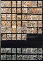 Céglyukasztás gyűjtemény, 2.375 bélyeg nagyon sok különböző kiadáson és rengeteg különféle perfinnel...
