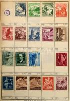 Kb 4500-5000 db külföldi bélyeg 5 db cserefüzetben, benne Németország, Ausztria, Svájc, Belgium