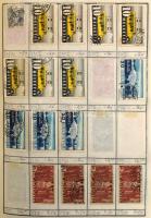 Kb 4500-5000 db külföldi bélyeg 5 db cserefüzetben, benne Németország, Ausztria, Svájc, Belgium