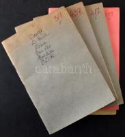 Kb 4500-5000 db külföldi bélyeg 5 db cserefüzetben, benne Németország, Ausztria, Svájc, Belgium