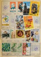 Kb 4500-5000 db külföldi bélyeg 5 db cserefüzetben, benne Brazília, Franciaország, Németország, USA, Svédország
