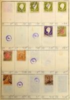 Kb 4500-5000 db külföldi bélyeg 9 db cserefüzetben, benne angol gyarmatok, Nagy-Britannia, Svájc, Norvégia, Svédország, Franciaország stb.