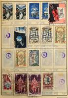 Kb 4500-5000 db külföldi bélyeg 9 db cserefüzetben, benne angol gyarmatok, Nagy-Britannia, Svájc, No...