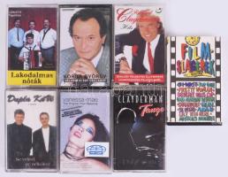7 darab zenei kazetta, klf stílusokban.