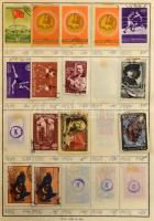 Kb 4500-5000 db külföldi bélyeg 8 db cserefüzetben, benne Nagy-Britannia, Bulgária, Olaszország, Sze...