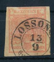 1850 3kr MP III látványosan üreges nyomat "LOSSON(CZ)"
