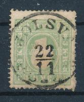 1858 3kr zöld, vastag papír "JOLSVA"