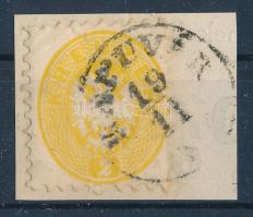 1864 2kr sárga "KAPUVÁR."