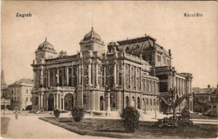 1917 Zagreb, Zágráb; Kazaliste / Színház / National theatre (EK)