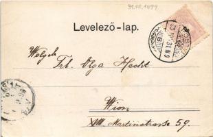 1899 Pöstyén, Piestany; látkép. A. Bernas kiadása / Totalansicht / general view (EB)