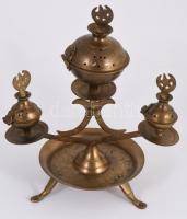 Keleti réz füstölőtartó, m: 26 cm