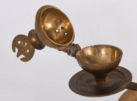 Keleti réz füstölőtartó, m: 26 cm