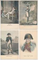 NAPOLEON - 4 db RÉGI képeslap, B.K.W.I. 967-1, 3, 4, 8. / 4 pre-1945 postcards