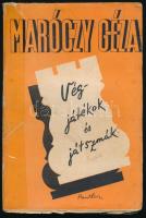 Maróczy Géza: Végjátékok és játszmák. [Bp.,1942], Pantheon, 136 p. Kiadói papírkötés, kopott, foltos borítóval, a gerincen szakadással, sérült kötéssel, megviselt állapotban.