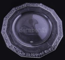 Rosenthal "Classic Rose" 6 darabos kristály likőrös pohár készlet, tálcán. Jelzett a pohar...