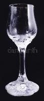 Rosenthal "Classic Rose" 6 darabos kristály likőrös pohár készlet, tálcán. Jelzett a pohar...