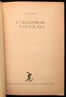 Bán Jenő: A végjátékok taktikája. 1954, Sport Lap- és Könyvkiadó. Hiányzó kötéstáblák, egyébként jó állapotban.
