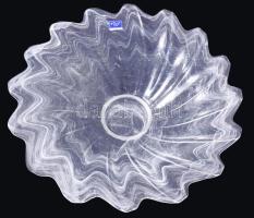 Ritzenhoff "Flirt" nagyméretű kínáló, homályos színezéssel, jelzett, hibátlan, d: 37 cm, m: 11 cm