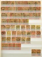 1913-1914 Árvíz és Hadisegély sokpéldányos rendező 26 lapos, A/4-es berakóban