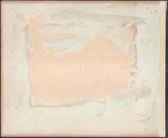 cca 1880-1900 Magas-Tátra, Poprádi-tó, fotokróm nyomat, sérült kartonon, 17x22,5 cm, karton: 28,5x34...