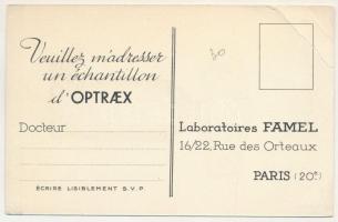 Optraex, Bain Oculaire - Laboratories Famel, Paris / Francia gyógyszer reklám / French medicine adve...