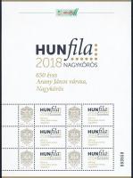 2018 HUNFILA - 2018 Nagykőrös - 650 éves Arany János Városa megszemélyesített kisív