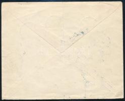 1931 Zeppelin Magyarországi körrepülés légi levél Zeppelin sorral és 3 db egyéb kiegészítő értékkel