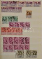 Ötéves terv, Munka, Várak, Épületek stb. modern kiadások többpéldányos készletei névértékenként gyűjtve, 16 lapos, A/4-es berakóban