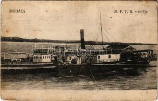 Mohács, MFTR kikötő, gőzhajó (Rb)