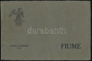 cca 1910-1920 Fiume, fekete-fehér képekkel illusztrált album, Guido Cartesio kávé, tea és déligyümölcs szállítási vállalat kiadása, kiadói papírkötés, 24 sztl. lev., 16,5x25 cm