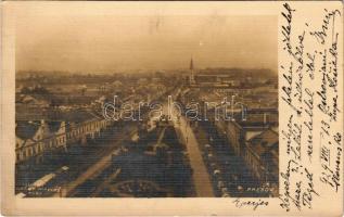 1929 Eperjes, Presov; látkép, üzletek. Lumen felvétele / general view, shops. photo (EK)