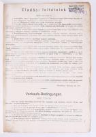 1910 Árjegyzék Andrényi Károly és fiai vas- és szerszám-nagykereskedéséből Aradon, az ,,Arany vakaró...