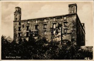 1932 Pozsony, Pressburg, Bratislava; vár / Hrad / castle (ragasztónyom / glue marks)