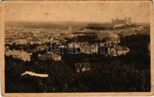 Pozsony, Pressburg, Bratislava; látkép, vár, villák / Celkovy pohlad / Totalansicht / general view, castle, villas (felületi sérülés / surface damage)